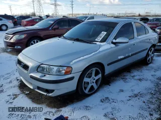 2004 Volvo S60 R with VIN YV1RH52Y342387597, listed as a Copart auction lot 87506725 with 123,733 mi miles and Salvage Title. Bid and sale history available at carsss.com. Image 1.