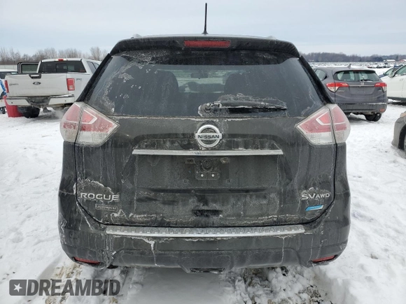 2015 Nissan Rogue SL with VIN 5N1AT2MV2FC830513, listed as a Copart auction lot 45189045 with Not Provided miles and Salvage Title. Bid and sale history available at carsss.com. Image 6.