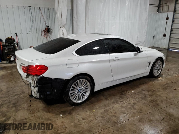 2014 BMW 4 Series 428i xDrive z VIN WBA3N9C53EK245720, wystawiony jako Copart lot #45166125 z przebiegiem 154 318 mil mil oraz Szkoda całkowita • Salvage title. Historia ofert i sprzedaży dostępna na DreamBid. Obrazek 3.
