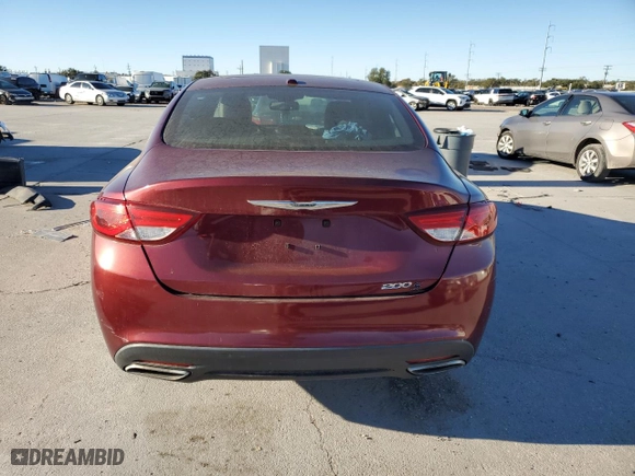 2015 Chrysler 200 S with VIN 1C3CCCBB4FN532856, listed as a Copart auction lot 84681604 with 119,246 mi miles and Salvage Title. Bid and sale history available at carsss.com. Image 6.