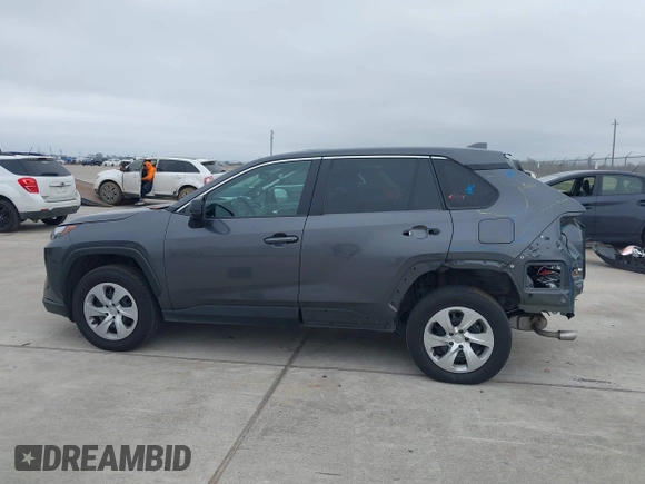 2023 Toyota RAV4 LE with VIN 2T3F1RFV3PW358939, listed as a IAAI auction lot 41575625 with 54,960 mi miles. Bid and sale history available at carsss.com. Image 14.