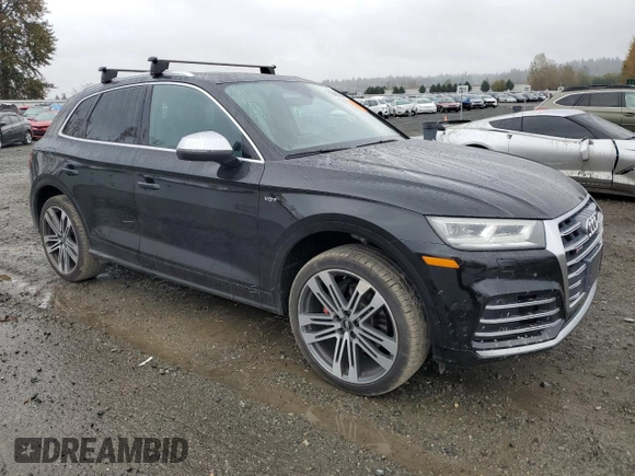 2018 Audi SQ5 Premium Plus with VIN WA1A4AFY0J2200260, listed as a Copart auction lot 74097954 with 61,514 mi miles and Salvage Title. Bid and sale history available at DreamBid. Image 4.