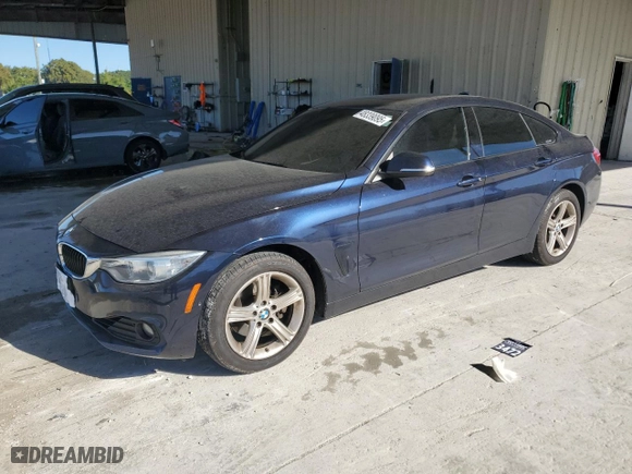 2015 BMW 4 Series 428i xDrive with VIN WBA4C9C54FD330243, listed as a Copart auction lot 48339095 with 85,753 mi miles and Salvage Title. Bid and sale history available at carsss.com. Image 1.