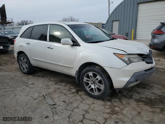 2007 Acura MDX Tech Pkg with VIN 2HNYD28357H533009, listed as a Copart auction lot 45900155 with 196,028 mi miles and Salvage Title. Bid and sale history available at carsss.com. Image 4.