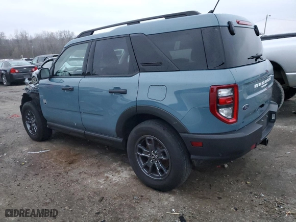 2022 Ford Bronco Sport Big Bend with VIN 3FMCR9B62NRD34588, listed as a Copart auction lot 45000125 with 42,000 mi miles and Salvage Title. Bid and sale history available at carsss.com. Image 2.