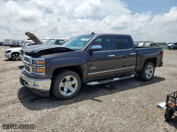 2015 Chevrolet Silverado 1500 LTZ with VIN 3GCPCSEC4FG260894, listed as a Copart auction lot 53303805 with 80,024 mi miles and Salvage Title. Bid and sale history available at carsss.com. Image 1.