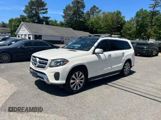2017 Mercedes-Benz GLS 450 with VIN 4JGDF6EEXHA766679, listed as a Copart auction lot 59802645 with 142,158 mi miles and Clean title. Bid and sale history available at DreamBid. Image 1.