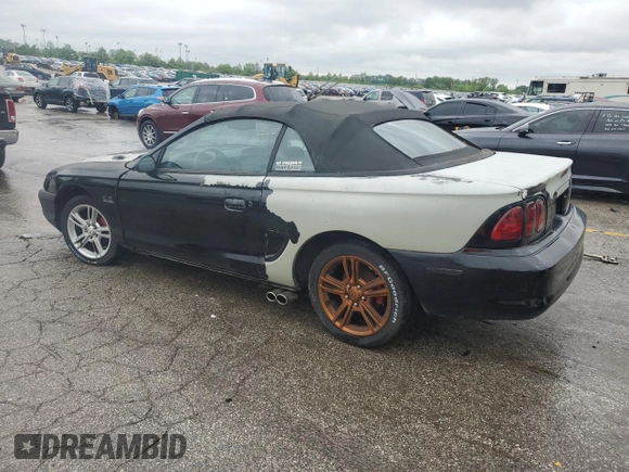 1998 Ford Mustang with VIN 1FAFP4443WF273293, listed as a Copart auction lot 54990285 with 105,490 mi miles and Clean Title. Bid and sale history available at carsss.com. Image 2.