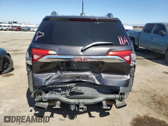 2017 GMC Acadia Denali with VIN 1GKKNPLS6HZ221033, listed as a Copart auction lot 46335095 with 168,972 mi miles and Salvage Title. Bid and sale history available at DreamBid. Image 6.