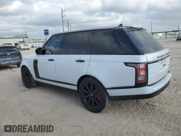 2016 Land Rover Range Rover HSE with VIN SALGS2KFXGA260327, listed as a Copart auction lot 53199585 with 111,970 mi miles and Salvage title. Bid and sale history available at DreamBid. Image 2.