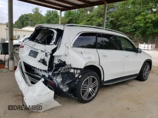 2022 Mercedes-Benz GLS 450 with VIN 4JGFF5KEXNA801997, listed as a Copart auction lot 57117054 with 11,621 mi miles and . Bid and sale history available at DreamBid. Image 3.