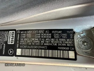1994 Mercedes-Benz SL with VIN WDBFA63E0RF094472, listed as a Copart auction lot 54659615 with 55,706 mi miles and Clean title. Bid and sale history available at DreamBid. Image 10.
