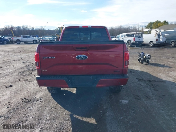 2015 Ford F-150 XLT w/HD Payload Pkg with VIN 1FTFW1EF2FFB76243, listed as a IAAI auction lot 41150866 with 124,478 mi miles. Bid and sale history available at carsss.com. Image 16.
