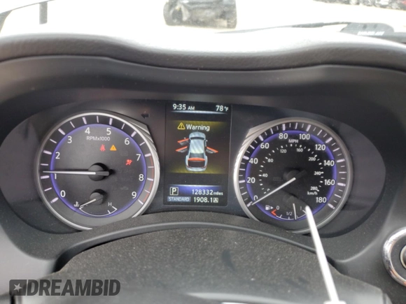 2017 Infiniti Q50 Premium with VIN JN1EV7AR1HM839806, listed as a Copart auction lot 57276245 with 128,332 mi miles and Clean title. Bid and sale history available at DreamBid. Image 9.