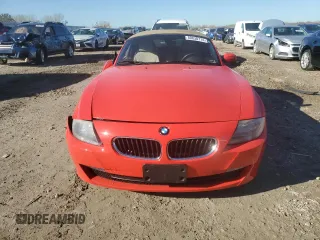 2007 BMW Z4 3.0i with VIN 4USBU33517LW72285, listed as a Copart auction lot 80830714 with 77,942 mi miles and Salvage Title. Bid and sale history available at carsss.com. Image 5.