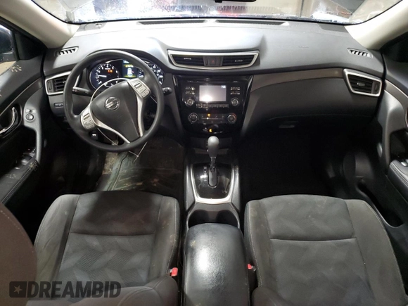2016 Nissan Rogue S with VIN KNMAT2MT1GP593770, listed as a Copart auction lot 51337295 with 48,437 mi miles and Salvage Title. Bid and sale history available at DreamBid. Image 8.