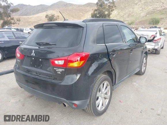 2015 Mitsubishi Outlander Sport 2.4 GT with VIN 4A4AP4AW0FE058530, listed as a IAAI auction lot 41554789 with 64,013 mi miles. Bid and sale history available at carsss.com. Image 4.