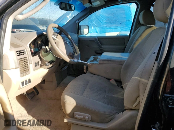 2008 Nissan Titan XE with VIN 1N6AA07D68N359813, listed as a Copart auction lot 43197685 with 136,828 mi miles and Salvage Title. Bid and sale history available at carsss.com. Image 7.