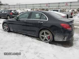 2015 Mercedes-Benz C-Class C 400 with VIN 55SWF6GB6FU009572, listed as a Copart auction lot 85544384 with 230,833 mi miles and Clean Title. Bid and sale history available at carsss.com. Image 2.
