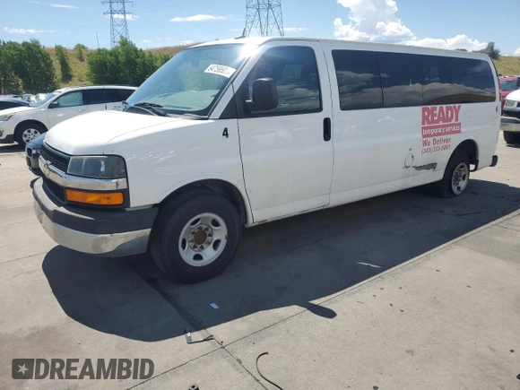 2015 Chevrolet Express Passenger LT with VIN 1GAZG1FG6F1217514, listed as a Copart auction lot 64759505 with 270,681 mi miles and Clean title. Bid and sale history available at DreamBid. Image 1.