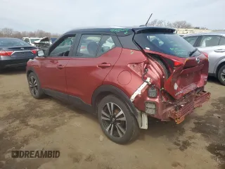 2020 Nissan Kicks SV with VIN 3N1CP5CV4LL538997, listed as a Copart auction lot 51787405 with 65,121 mi miles and Salvage Title. Bid and sale history available at carsss.com. Image 2.