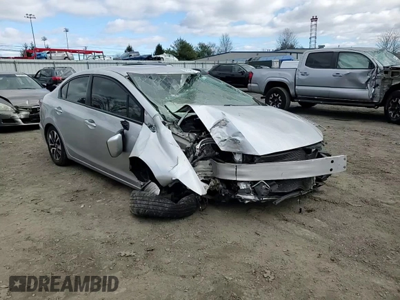 2015 Honda Civic Sedan LX with VIN 19XFB2F55FE202125, listed as a Copart auction lot 82158514 with 0 mi miles and Salvage Title. Bid and sale history available at carsss.com. Image 11.