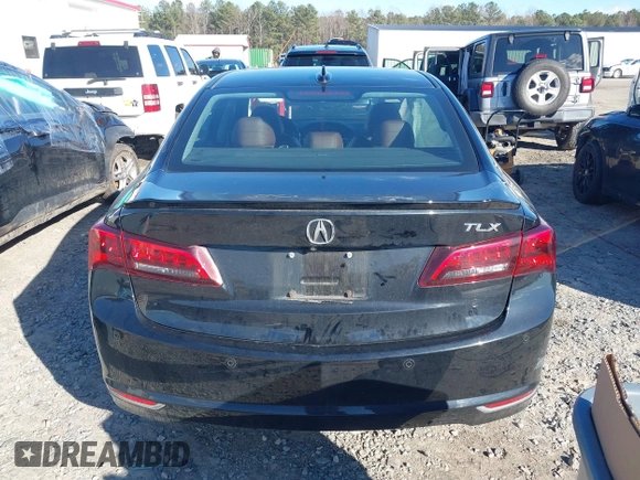 2015 Acura TLX V6 Advance with VIN 19UUB2F75FA003279, listed as a IAAI auction lot 41748861 with 80,103 mi miles. Bid and sale history available at carsss.com. Image 16.