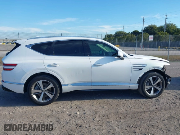 2023 Genesis GV80 with VIN KMUHCESCXPU106714, listed as a IAAI auction lot 41899438 with 35,750 mi miles and . Bid and sale history available at DreamBid. Image 13.