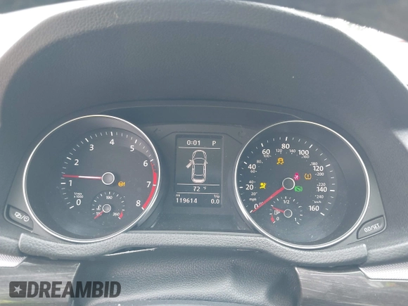 2017 Volkswagen Passat SE with VIN 1VWBT7A30HC037641, listed as a IAAI auction lot 42561616 with 119,614 mi miles and . Bid and sale history available at DreamBid. Image 7.