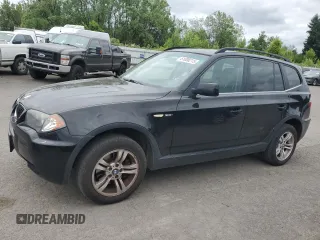 2006 BMW X3 3.0i z VIN WBXPA93466WG81226, wystawiony jako Copart lot #61008215 z przebiegiem 184 590 mil mil oraz Czysty tytuł • Clean title. Historia ofert i sprzedaży dostępna na DreamBid. Obrazek 1.