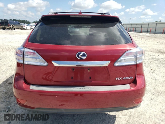2012 Lexus RX 450h with VIN JTJBC1BA3C2049887, listed as a Copart auction lot 56978415 with 162,626 mi miles and Salvage title. Bid and sale history available at DreamBid. Image 6.