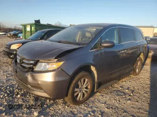 2014 Honda Odyssey EX-L with VIN 5FNRL5H63EB042434, listed as a Copart auction lot 86009694 with 105,463 mi miles and Salvage title. Bid and sale history available at DreamBid. Image 1.