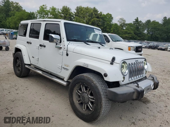2015 Jeep Wrangler Unlimited Sahara with VIN 1C4HJWEG7FL671259, listed as a Copart auction lot 60151225 with 81,281 mi miles and Clean title. Bid and sale history available at DreamBid. Image 4.