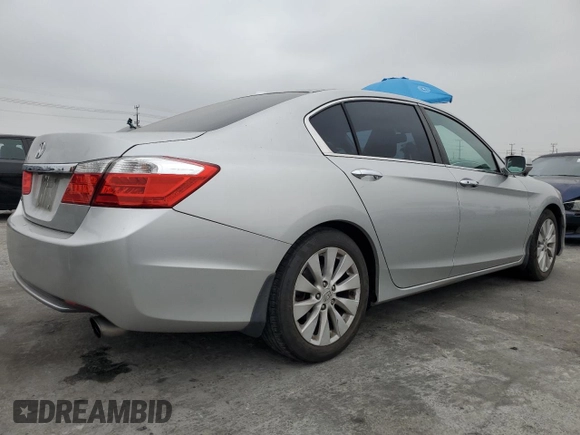 2014 Honda Accord Sedan EX-L with VIN 1HGCR2F87EA003282, listed as a Copart auction lot 53279905 with 125,336 mi miles and Salvage Title. Bid and sale history available at carsss.com. Image 3.