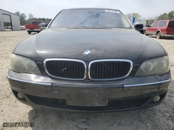 2007 BMW 7 Series 750Li with VIN WBAHN83547DT71172, listed as a Copart auction lot 50812495 with 106,501 mi miles and Clean Title. Bid and sale history available at carsss.com. Image 5.