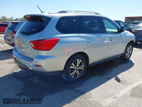 2017 Nissan Pathfinder S with VIN 5N1DR2MN1HC673409, listed as a IAAI auction lot 41992057 with 132,562 mi miles and . Bid and sale history available at DreamBid. Image 4.