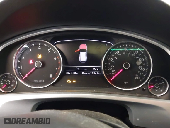 2013 Volkswagen Touareg Lux with VIN WVGEF9BP5DD011511, listed as a IAAI auction lot 41608840 with 167,350 mi miles and . Bid and sale history available at DreamBid. Image 7.