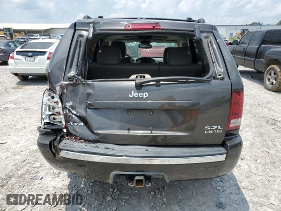 2005 Jeep Grand Cherokee Limited z VIN 1J8HR58245C680060, wystawiony jako Copart lot #59271075 z przebiegiem 263 384 mil mil oraz Czysty tytuł • Clean title. Historia ofert i sprzedaży dostępna na DreamBid. Obrazek 6.