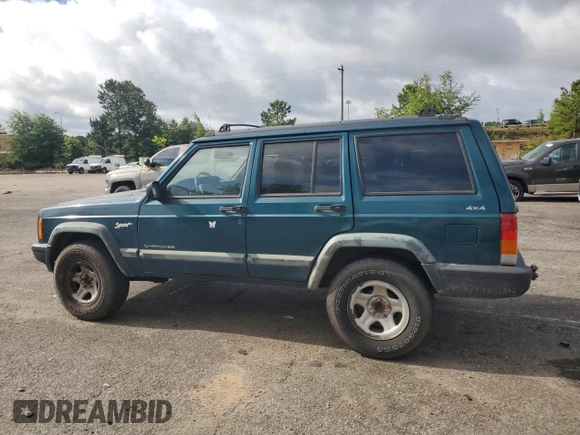 1998 Jeep Cherokee Sport with VIN 1J4FJ68S9WL249365, listed as a Copart auction lot 58896155 with 344,530 mi miles and Clean title. Bid and sale history available at DreamBid. Image 2.