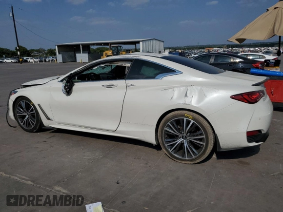 2021 Infiniti Q60 Luxe with VIN JN1EV7KK6MM410124, listed as a Copart auction lot 66422574 with 23,741 mi miles and Salvage title. Bid and sale history available at DreamBid. Image 2.