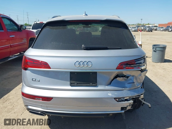 2022 Audi Q5 S line Premium with VIN WA1GAAFY2N2119625, listed as a IAAI auction lot 41979117 with 18,694 mi miles and . Bid and sale history available at DreamBid. Image 16.