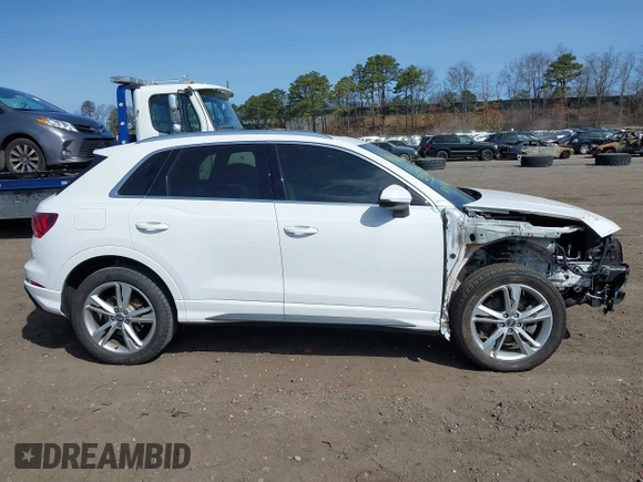 2020 Audi Q3 S line Premium Plus with VIN WA1EECF37L1099564, listed as a IAAI auction lot 41860268 with 55,389 mi miles and . Bid and sale history available at DreamBid. Image 13.