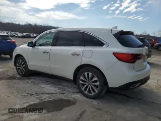 2015 Acura MDX Technology z VIN 5FRYD4H61FB028342, wystawiony jako Copart lot #46256965 z przebiegiem 130 080 mil mil oraz Szkoda całkowita • Salvage title. Historia ofert i sprzedaży dostępna na DreamBid. Obrazek 2.