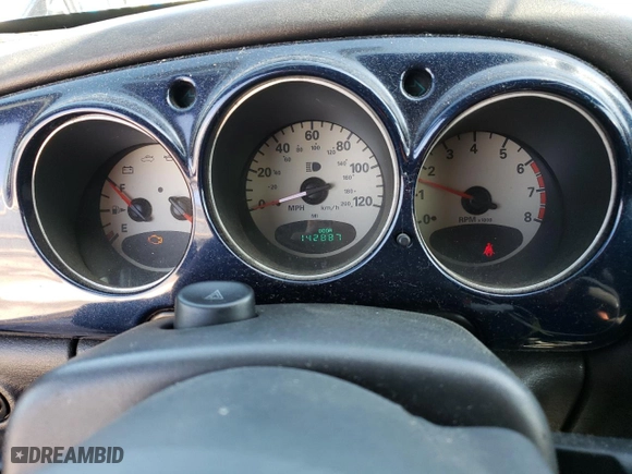 2005 Chrysler PT Cruiser Touring with VIN 3C3EY55E35T562358, listed as a Copart auction lot 88401735 with 142,887 mi miles and Non Repairable. Bid and sale history available at carsss.com. Image 9.