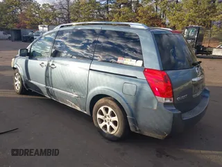 2008 Nissan Quest S with VIN 5N1BV28U48N107186, listed as a IAAI auction lot 41222371 with 187,781 mi miles. Bid and sale history available at carsss.com. Image 3.