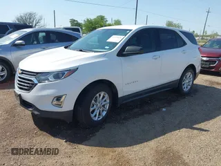 2019 Chevrolet Equinox LS z VIN 3GNAXHEV1KS673532, wystawiony jako IAAI lot #41979930 z przebiegiem 56 978 mil mil oraz . Historia ofert i sprzedaży dostępna na DreamBid. Obrazek 2.