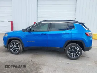 2023 Jeep Compass Limited with VIN 3C4NJDCN9PT519336, listed as a IAAI auction lot 41978460 with 35,272 mi miles and . Bid and sale history available at DreamBid. Image 14.