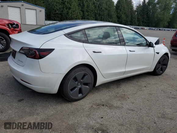 2023 Tesla Model 3 Long Range with VIN 5YJ3E1EB1PF603100, listed as a Copart auction lot 54945865 with 22,865 mi miles and Salvage Title. Bid and sale history available at DreamBid. Image 3.