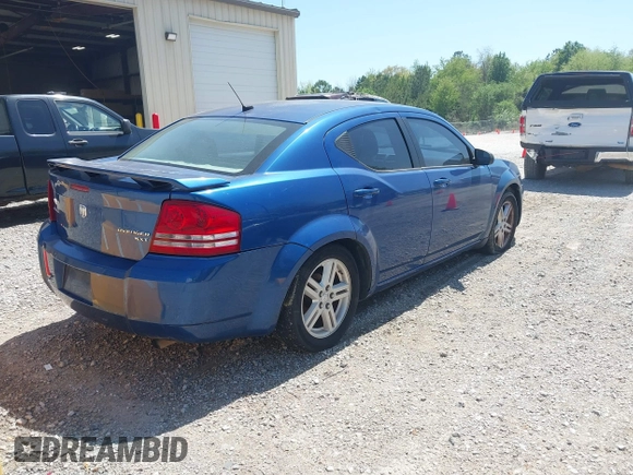 2010 Dodge Avenger SXT with VIN 1B3CC4FB0AN114512, listed as a IAAI auction lot 42007745 with 110,242 mi miles and . Bid and sale history available at DreamBid. Image 4.