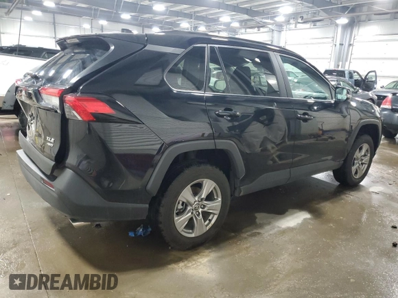 2024 Toyota RAV4 XLE with VIN 2T3P1RFV7RW455682, listed as a Copart auction lot 48234455 with 25,953 mi miles and Salvage Title. Bid and sale history available at DreamBid. Image 3.